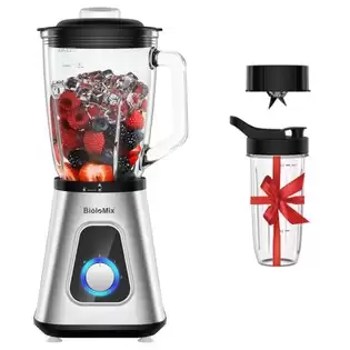 Order In Just $64.57 Biolomix Sf701 1300w Smoothie Blender With 1.5l Glass Jar, 2 Speed Settings, Pulse Function With This Discount Coupon At Geekbuying