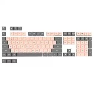 Pay Only $27.99 For Ajazz Pbt Double-shot Keycaps Keyboard Accessories For Ajazz 104, 87, 68, 108, 61 Keyboard - Gray Pink With This Coupon Code At Geekbuying