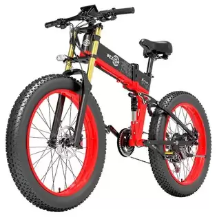 Pay Only €1399.00 For Bezior X-plus Electric Bike 1500w Motor 48v 17.5ah Battery 26*4.0 Inch Fat Tire Mountain Bike 40km/h Max Speed 200kg Load 130km Range Lcd Display Ip54 Wateroroof - Red With This Coupon Code At Geekbuying
