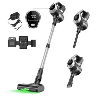 Pay Only €81.99 For Moosoo Yc1 Cordless Vacuum Cleaner, 12kpa High Suction, Up To 40min Runtinte, Led Display, Multi-cyclone Filtration System, 0.8l Dustbin, Flexible Swivel Head, Green Light, Ergonomic Telescopic Tube, For Hard Floor Pet Hair Carpet With This Coupon Code At