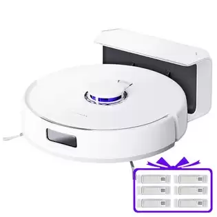 Order In Just €279.00 (free Gift) Narwal Freo X Plus Robot Vacuum Cleaner And Mop Built-in Dust Emptying, Strong 7800pa Suction Power, Zero-tangling Floating Brush, Tri-laser Obstacle Avoidance, Alexa/google Assistant/app Control, Ideal For Pet Hair Hard Floor, Wood Floor Wi