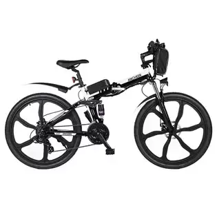 Pay Only $450.63 For Ancheer Am4142-l Electric Bike, 250w Motor, 36v 8ah Battery, 26*1.95-inch Tires, 25km/h Max Speed, 32km Range, Disc Brake, Front Suspension Fork, Shimano 21-speed - Black White With This Coupon Code At Geekbuying