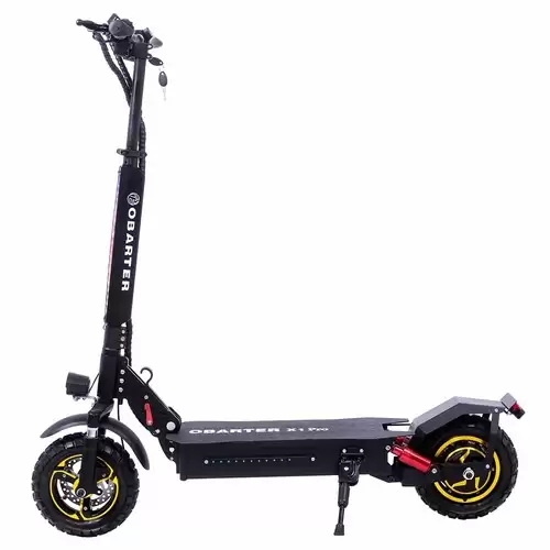 Order In Just $519 Obarter X1 Pro Folding Off-road Electric Scooter 10-inch Tire 1000w Motor 48v 21ah Battery 28 Mph Max Speed, 40-46.5 Miles Max Range, Dual Disc Brake, 265 Lbs Max Load Ip54 Waterproof With This Coupon At Geekbuying