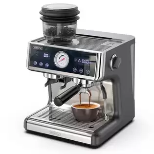 Pay Only $513.62 For Hibrew H7a Coffee Maker Espresso Machine, 20 Bar Pressure, Dual Boiler System, 30 Levels Grinder, 250g Coffee Bean Capacity, Lcd Touch Screen With This Coupon Code At Geekbuying