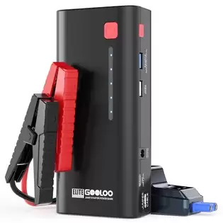 Pay Only $79.99 For Gooloo Ge1200 Jump Starter, 2000a Peak Current, 13200mah Battery Capacity, 12v Auto Battery Booster, Led Light With This Coupon Code At Geekbuying