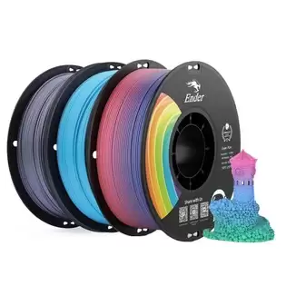 Pay Only $42.80 For 3kg Creality Ender-pla Pro (pla+) Filament - (1kg Grey + 1kg Blue + 1kg Rainbow) With This Coupon Code At Geekbuying