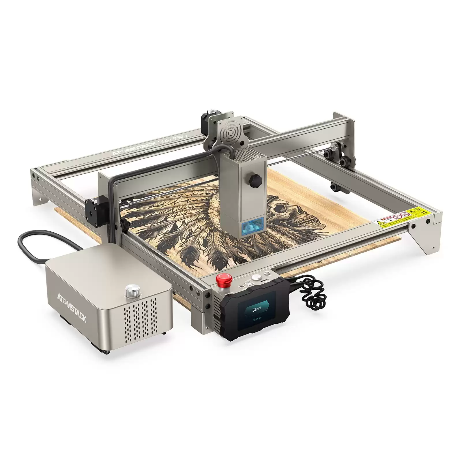 Order In Just $519 Atomstack S20 Pro 20w Laser Engraving Cutting Machine With Air Assist Accessory With This Discount Coupon At Tomtop