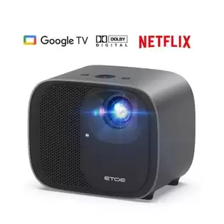Pay Only €135.00 For [netflix & Google Tv Certified] Etoe E3 Pro Projector, Dolby Digital Plus, Native 1080p, 600 Ansi, 2gb+16gb, 5g Wifi, 4k Decoding, 20w Surround Sound, Seamless Autofocus, Google Assistant, With 10000+ Apps With This Coupon Code At Geekbuying