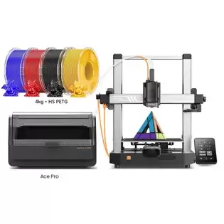 Pay Only €339.00 For Anycubic Kobra 3 V2 Combo 3d Printer + 4kg Mecpow High-speed Petg Filament - Red, Blue, Black, And Yellow With This Coupon Code At Geekbuying