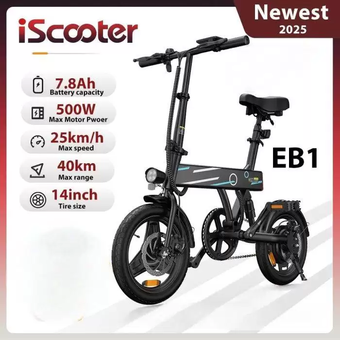 Grab $50 Off Iscooter Eb1 Foldable Electric Bike For Adults Using This Gshopper Discount Code