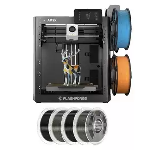 Pay Only €379.00 For Flashforge Ad5x 3d Printer + 4kg Mecpow High-speed Petg Filament - 2kg Black/transparent Smoke Grey With This Coupon Code At Geekbuying