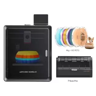 Pay Only $545.06 For Anycubic Kobra S1 Combo 3d Printer + 4kg Hs Petg Filament - Orange-white / Blue-white / Pink-yellow / Green-purple With This Coupon Code At Geekbuying