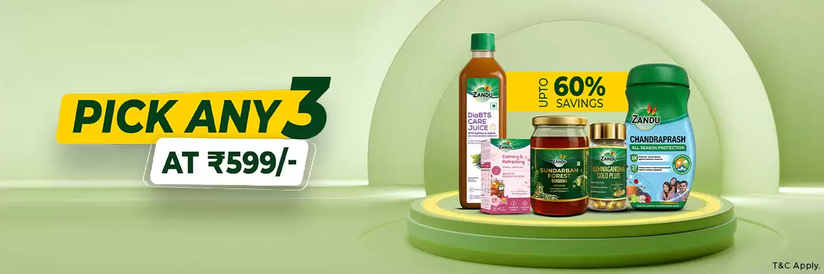 Pick Any 3 Items In Just Rs.599 At Zanducare.Com Deal Page