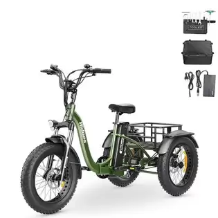 Pay Only $2,451.21 For Hidoes Hd-et1 Electric Tricycle With Rear Rack 150kg Load, 750w 85nm Torque Rear Drive Motor, 960wh (48v 20ah) Removable Battery Max 65km Range, 20*4.0-inch Tire, 3* Disc Brake, Front Lockable Suspension, 7 Gear Reverse And Park Button With This Coupon