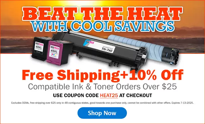 Get Free Shipping + 10% Off Ink & Toner Orders Over $25 (Excludes Oems) At Ink4less