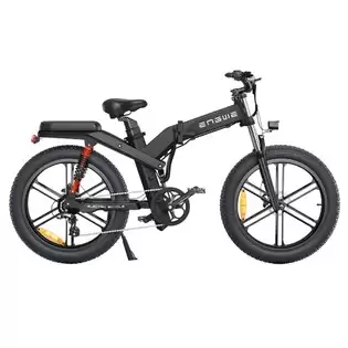 Order In Just €1749.00 Engwe X26 Dual Battery Electric Bike 26*4.0 Inch Fat Tires 50km/h Max Speed 48v 1000w Motor 19.2ah&10ah 100km Range 150kg Max Load Triple Suspension System Shimano 8-speed Gear Dual Hydraulic Disc Brake For All-terrain Roads Mountain E-bike - Black Wit