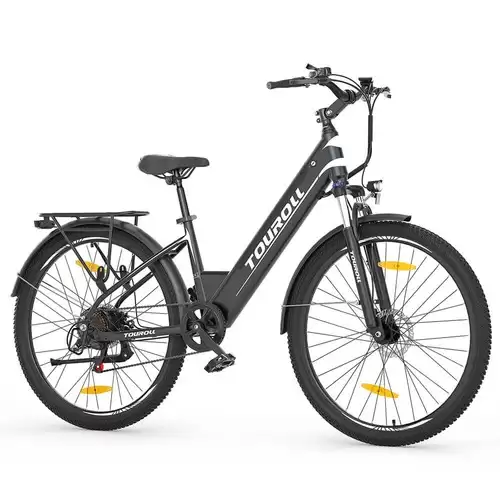 Order In Just $694.80 / 619.00 Touroll J1 St 27.5 Inch E-bike 15.6ah Battery Max 100km Range Black | Poland With This Coupon Code At Geekbuying