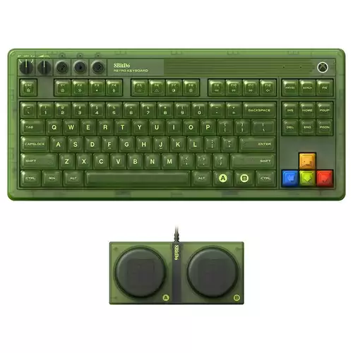 Pay Only $121.83 For 8bitdo Retro 87 Mechanical Keyboard Xbox Edition, 87 Keys, Rgb Backlight, Hot Swappable Pcb, Bluetooth/2.4g/usb-c Connection, Wireless Gaming Keyboard For Windows & Android With This Coupon At Geekbuying