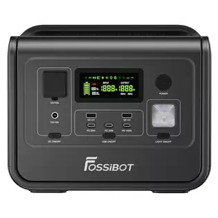 Pay Only $289.00 For Fossibot F800 Portable Power Station, 512wh Lifepo4 Solar Generator, 800w Ac Output, 200w Max Solar Input, 8 Outlets, Led Light - Black With This Coupon Code At Geekbuying