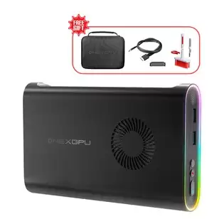 Pay Only $650.63 For (free Gift Oculink Cable Bag Cleaning Tool) One Netbook Onexgpu E-gpu Dock With Amd Radeon Rx 7600m Xt Gpu, 8gb Storage, 1*oculink 1*usb-c 4.0 2*hdmi 2*dp 2*usb-a 3.2 1*m.2 2280 1*rj45, 100w Reverse Charging, Rgb Light Effects-manufacturer Onexplayer Wit