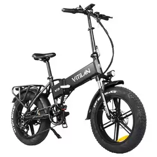 Pay Only €949.00 For Vitilan V3 Electric Bike, 20*4'' Fat Tires 750w Brushless Motor 48v 13ah Battery 70km Range Disc Brakes Shimano 7 Speed Lcd Display - Black With This Coupon Code At Geekbuying