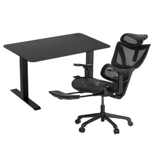 Order In Just €509.00 Acgam Cg-5245m Ergonomic Office Chair + Black Desk Frame + Black Desktop With This Discount Coupon At Geekbuying