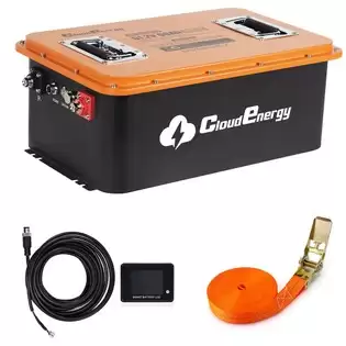 Pay Only $1249.00 For Cloudenergy 48v(51.2v) Lifepo4 Battery For Golf Carts & Solar Storage, 66ah Capacity, Built-in 200a Bms, With Mobile App, Touch Monitor And Retention Strap, 6000+cycles, Ip66 With This Coupon Code At Geekbuying