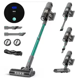 Pay Only €113.99 For Kche S10 Cordless Vacuum Cleaner, 33kpa 400w, 6 X 2200mah Batteries, 55min Runtime, 6-stage Filtration, 1.5l Dust Box, Green With This Coupon Code At Geekbuying