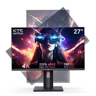 Pay Only €339.99 For Ktc H27p22s 27-inch Gaming Monitor, 3840x2160 Uhd Auo 7.0 Fast Ips Panel, Hdr400, 160hz Refresh Rate, 1ms Response Time, 132%srgb, Compatible With Freesync And G-sync, Low-blue Light, 2*hdmi2.1 2*dp1.4 1*usb2.0, Adjustable Stand & Support Vesa Mount With