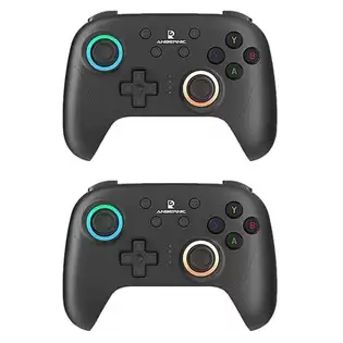 Pay Only $44.23 For 2pcs Anbernic Rg P01 Game Controller, Hall Effect Triggers & Joystick, Six-axis Gyroscope, Bluetooth/2.4g Wireless/ Wired Connection, 9 Hours Autonomy, Compatible With Pc, Switch, Android, Ios, Steam - Black With This Coupon Code At Geekbuying