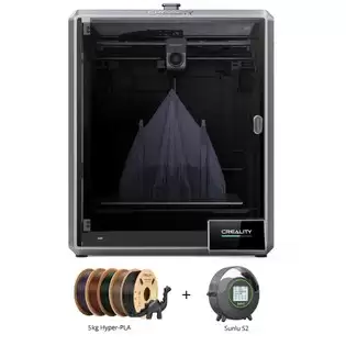 Order In Just $783.31 Creality K1 Max 3d Printer + Sunlu S2 Dryer + 5kg Creality Hyper Pla-cf - 1kg Black+1kg Dark Green+1kg Greyish Yellow+1kg Purple+1kg Ochre With This Discount Coupon At Geekbuying