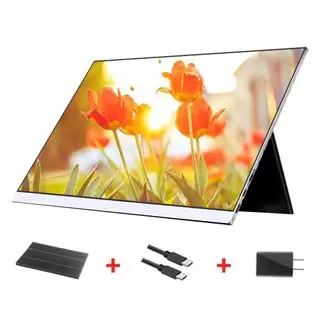 Pay Only $119.3 For Aosiman 156fcc Portable Monitor 15.6 Inch 1080p Ips Screen Double Blind Otg Connectable With Wireless Keyboard And Mouse With This Coupon At Geekbuying