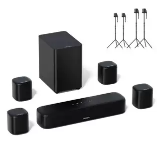 Pay Only €219.00 For Ultimea Aura A40 7.1 Soundbar + 2 * Pair Steady 310 Speaker Stands, App Control, 10 Bands Equalizer Settings, 121 Preset Eq Matrices, Bluetooth 5.3, 330w Peak Power With This Coupon Code At Geekbuying