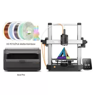 Pay Only €369.00 For Anycubic Kobra 3 V2 Combo 3d Printer + 4kg Hs Petg/pla Matte Rainbow Filament With This Coupon Code At Geekbuying
