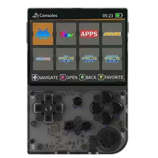 Pay Only $55.29 For 2024 Version Anbernic Rg35xx Gaming Handheld, 32gb+128gb Tf Card With 10000+ Games, 3.5 Inch Ips Screen, Linux System, 7 Hours Of Playtime - Transparent Black With This Coupon Code At Geekbuying