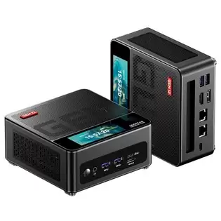 Pay Only $680.22 For Aoostar Gem12 Pro Max Mini Pc With Display, Fingerprint Unlock, Amd Ryzen 7 8845hs 8 Core Max 5.1ghz, 32gb Ddr5 Ram 1tb Ssd, Hdmi + Dp + 2*usb4 Four Screen Display, Wifi 6 Bluetooth 5.2, 2*usb3.2, 2*usb2.0, 1*oculink, 2*2.5g Lan, 1*headphone Jack With Th