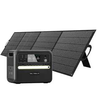 Pay Only $1,174.01 For Tallpower V2400 Portable Power Station + 1x Tp400 400w Portable Solar Panel, 2160wh Lifepo4 Solar Generator, 2400w Ac Output, Adjustable Input Power, Pd 100w Usb-c, Ups Function, Led Light, 13 Outputs - Black With This Coupon Code At Geekbuying