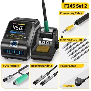 Order In Just €99.00 Fnirsi Dws-200 F245 Premium 200w Soldering Iron Station Kit, With 6 Iron Tips And 2 Helping Hands, Temp Value & Curve Mode, 3 Temperature Storage, Full-color Display With This Discount Coupon At Geekbuying