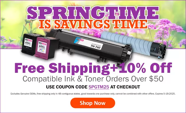 Get Free Shipping + 10% Off Remanufactured And Compatible Ink & Toner Orders Over $50 Excludes Oems At Ink4less