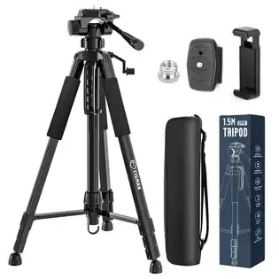 Order In Just $39.14 Cigman Ctp01 1.5m/59inch Laser Level Tripod - 3-way Swivel Pan Head, Phone Holder, Quick Release Plate With 1/4