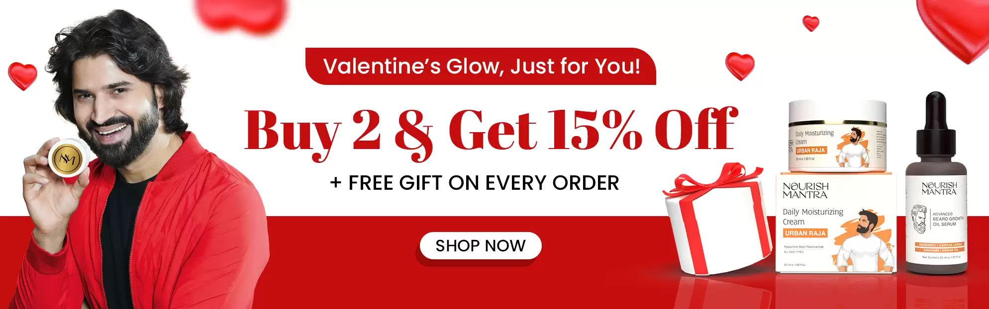 Buy 2 Get 15% Off At Nourishmantra.In Valentine's Deal Page