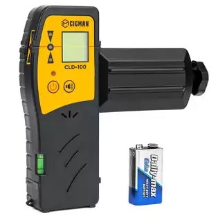 Pay Only $51.10 For Cigman Cld-100 Laser Receiver - 3 Side Indicator Lights, 50m/164ft Working Distance, Auto Shut-off, Red & Green Beam Compatibility, Adjustable Beeper, Rod Clamp Included With This Coupon Code At Geekbuying
