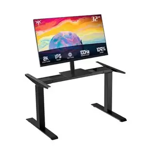 Pay Only €329.00 For Acgam Jsz-3 Height-adjustable Standing Desk Frame (without Desktop) + Ktc H32t13 Gaming Monitor 2560*1440 With This Coupon Code At Geekbuying