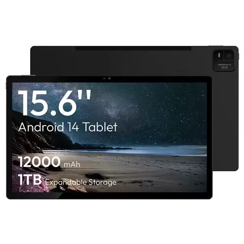 Order In Just $319 Meswao B3 Pro Tablet, 15.6 Inch 1920*1080 Ips Screen, Mtk Helio G99 8 Cores, 8gb Ram 256gb Rom, Android 14, Wifi 5 Bluetooth 5.0, 12000mah Battery, 32mp+5mp Camera, 4*speakers - Us Plug, Black With This Coupon At Geekbuying