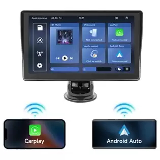 Pay Only $37.66 For Lf7133 7inch Hd Screen Car Stereo, Compatible With Apple Carplay And Android Auto, Backup Camera, Portable Car Radio Mp5 Player With Mirror Link/ Bluetooth/ Tf Card/ Usb/ Av In Fm Signal Transmission With This Coupon At Geekbuying