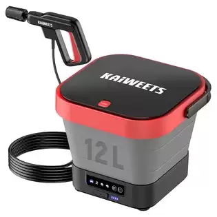 Order In Just $149 Kaiweets Kpw-f1 Portable Electric Pressure Washer, 12l Capacity, 5-in-1 Nozzle, Max 220psi, Type-c Charging, 16.4ft Hose, For Camping/patio/bike/pet Cleaning With This Coupon At Geekbuying