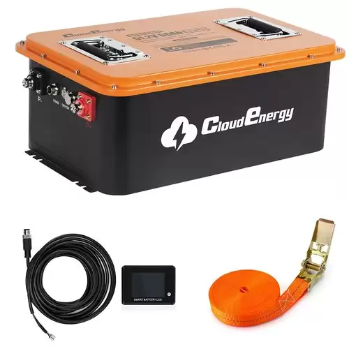 Order In Just $1249 Cloudenergy 48v(51.2v) Lifepo4 Battery For Golf Carts & Solar Storage, 66ah Capacity, Built-in 200a Bms, With Mobile App, Touch Monitor And Retention Strap, 6000+cycles, Ip66 With This Coupon At Geekbuying