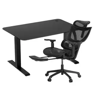Pay Only €489.99 For Acgam Jsz-3 Black Desk Frame + Black Desktop + Cg-5245m Ergonomic Office Chair With This Coupon Code At Geekbuying
