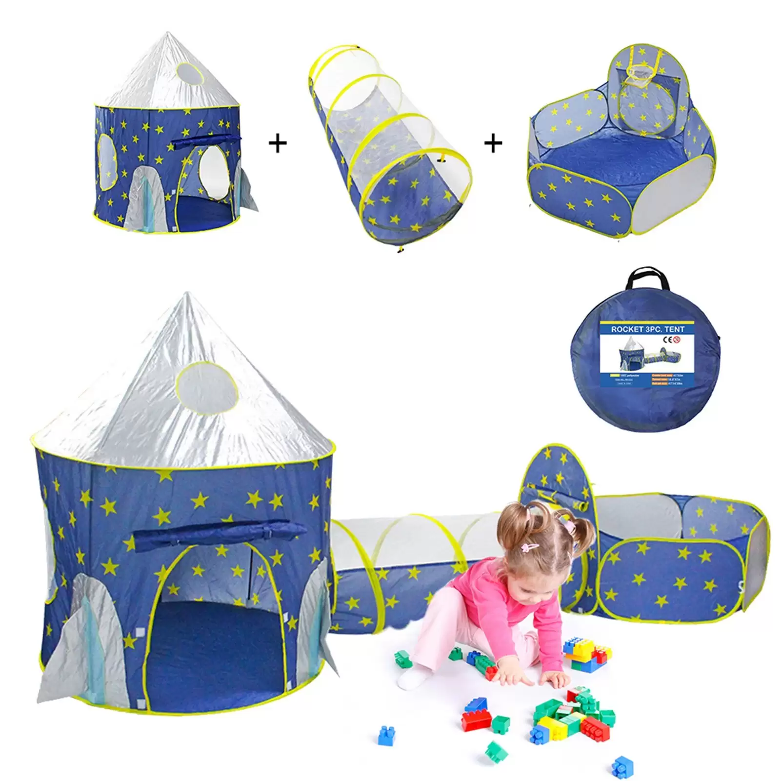 Order In Just $29 Playhouse Children Play Tent With Tunnel Ball Pit For Toddlers Boys Indoor Outdoor Play House At Tomtop