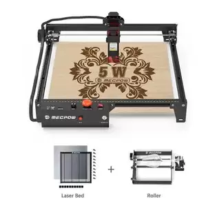 Pay Only $202.34 For Mecpow X3 5w Laser Engraver + G3 Pro Rotary Roller + H44 Laser Bed With This Coupon Code At Geekbuying